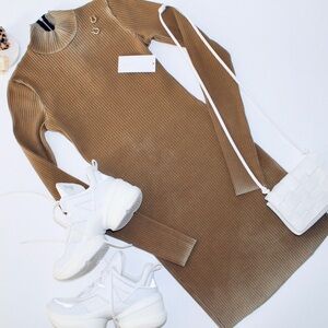 COTTON CITIZEN Ibiza Turtleneck Mini Dress